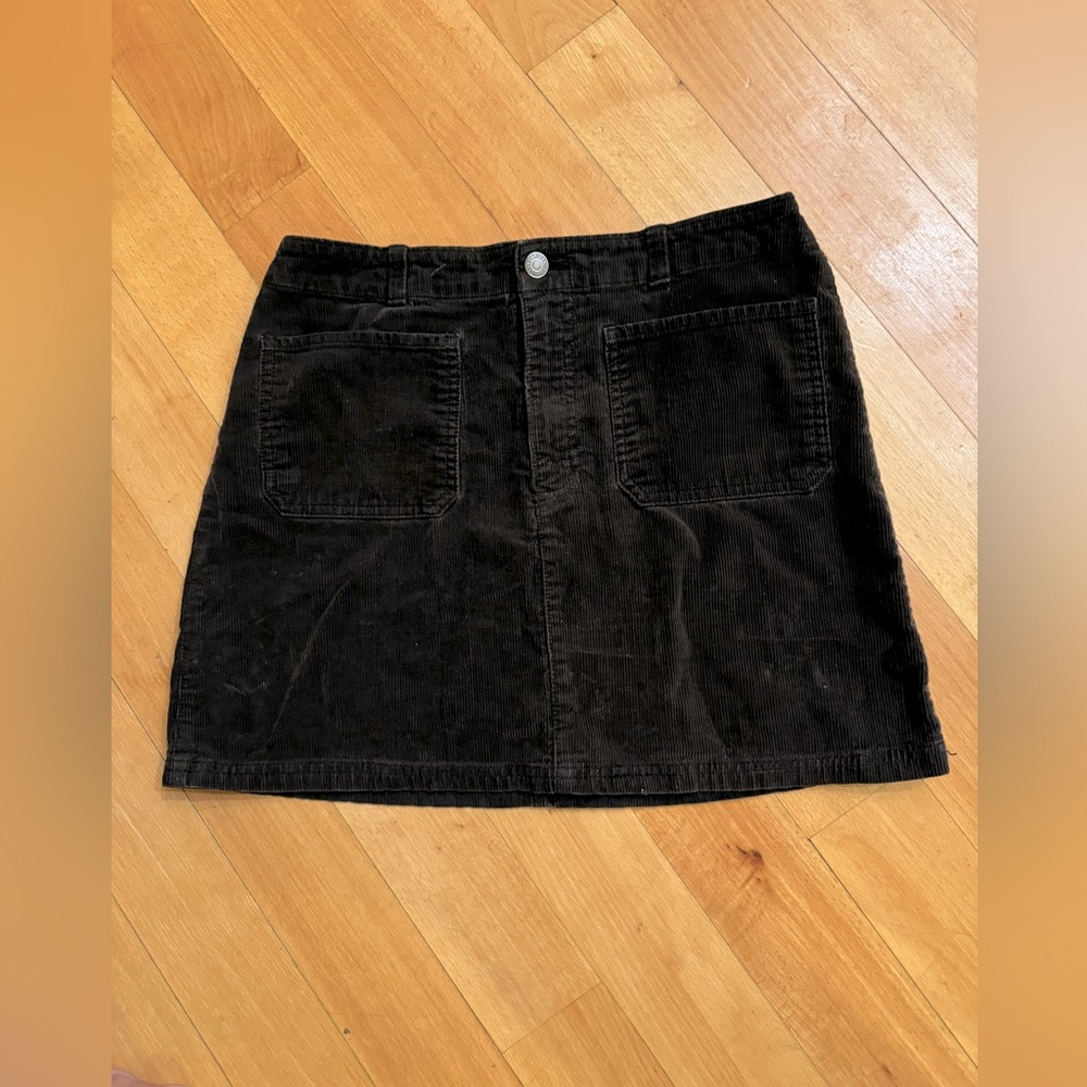 GAP Cotton Corderoy mini skirt size 8 chocolate brown